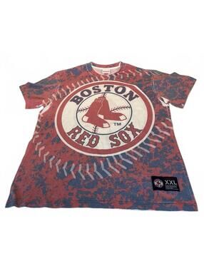 AOP Mitchell & Ness Boston Red Sox Jumbotron Sublimated T-Shirt Men's 2XL